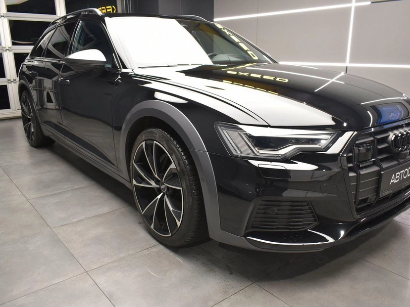 Автомобиль Audi A6 allroad IV поколение (C8) 3.0d AT 4WD (286 л.с.) Импорт Чёрный 2019 с пробегом 126 000 км