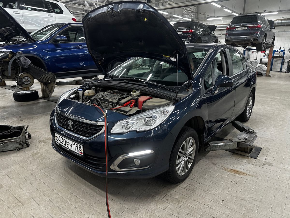 Peugeot 408 I [рестайлинг] 1.6 AT (115 л.с.) Allure Синий 2022 с пробегом 13 704 км