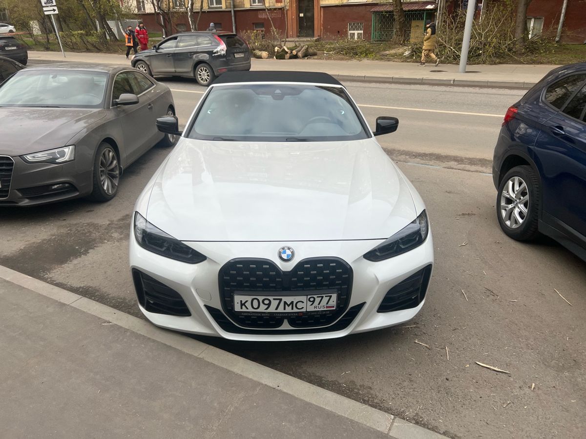 BMW 4 серии II поколение (G22/G23/G26) 420 2.0 AT (184 л.с.) M Sport Pure Белый 2021 с пробегом 26 747 км