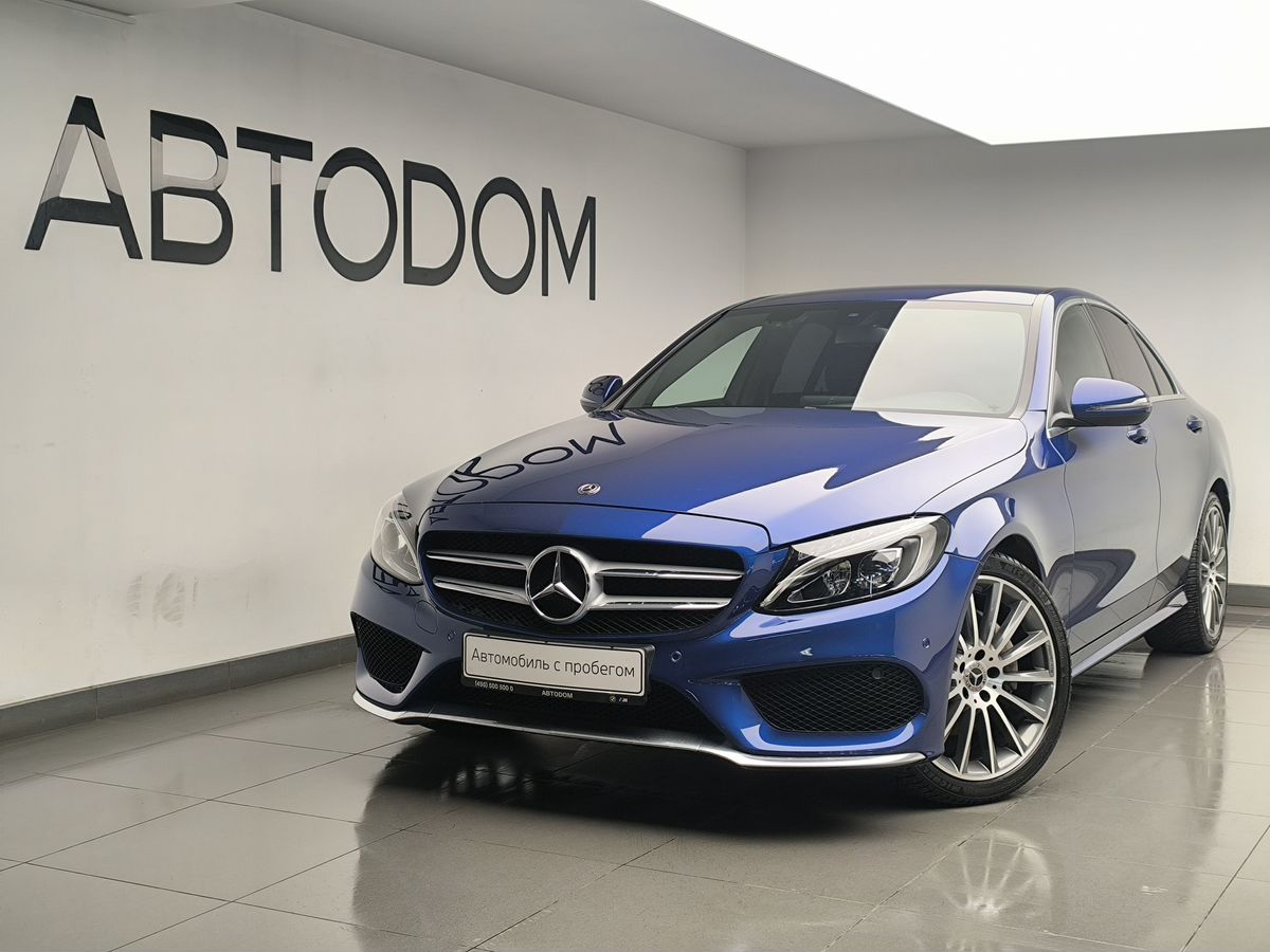 Mercedes-Benz C-Класс IV поколение (W205/S205/C205) 200 2.0 7AT 4Matic (184 л.с.) Sport Синий 2018 с пробегом 146 276 км