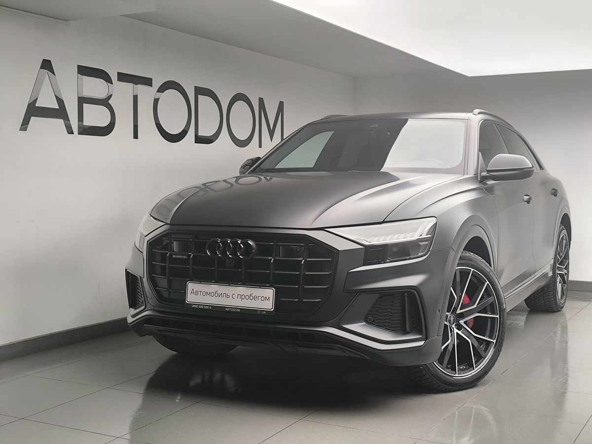 Автомобиль Audi Q8 I поколение (4M) 3.0d AT 4WD (286 л.с.) Base Чёрный 2021 с пробегом 94 478 км