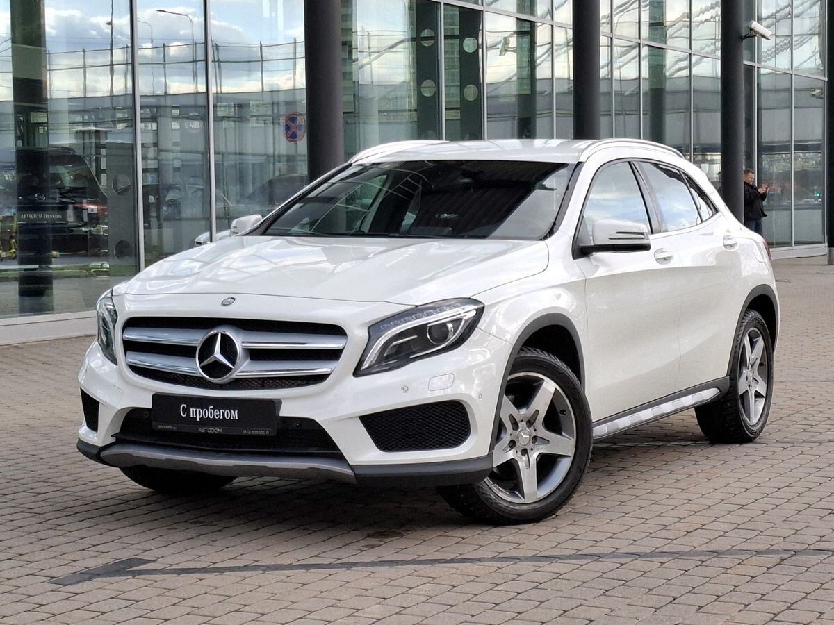 Mercedes-Benz GLA I поколение (X156) 250 2.0 AMT 4Matic (211 л.с.) Особая серия Белый 2015 с пробегом 49 323 км