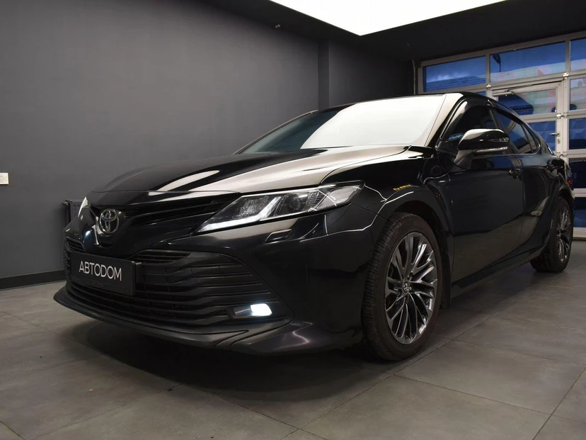 Toyota Camry VIII поколение (XV70) 2.5 AT (181 л.с.) Престиж Safety Чёрный 2019 с пробегом 200 846 км
