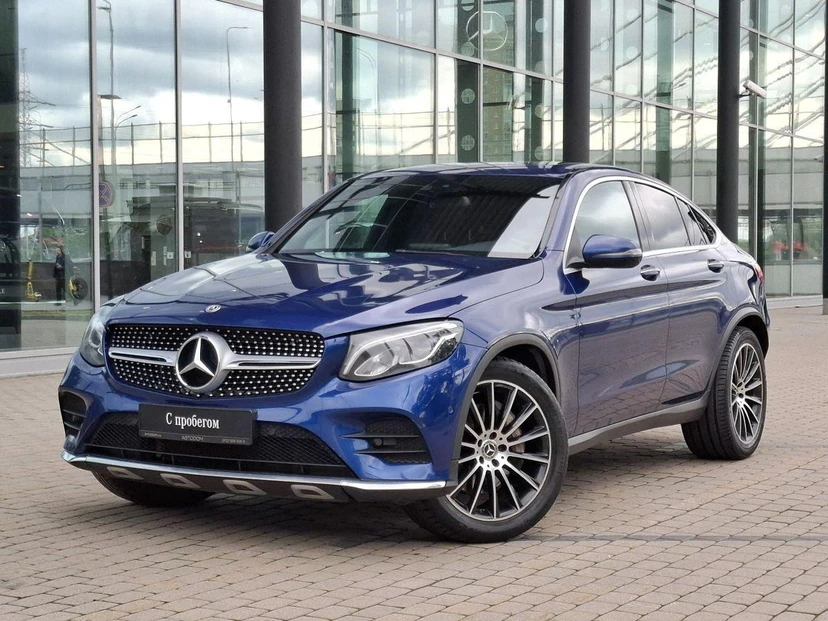 Mercedes-Benz GLC coupe I поколение (C253) 300 2.0 AT 4Matic (245 л.с.) Sport Синий 2018 с пробегом 129 048 км