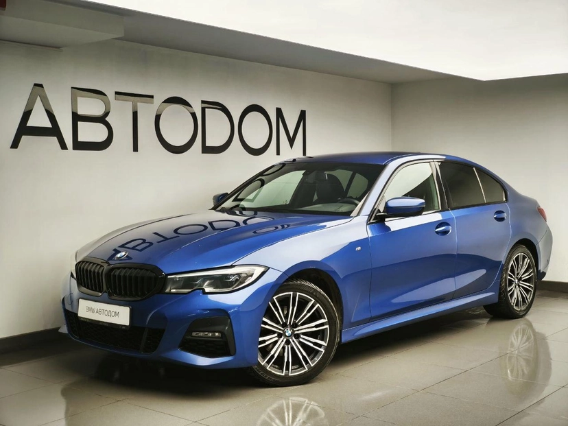 Автомобиль BMW 3 серии VII поколение (G20/G21/G28) 320 2.0d AT 4WD (190 л.с.) M Sport Pro Синий 2021 с пробегом 158 184 км