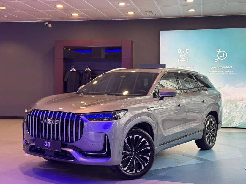Автомобиль Jaecoo J8 I поколение 2.0 AMT 4WD (249 л.с.) Supreme BL Серебристый 2025