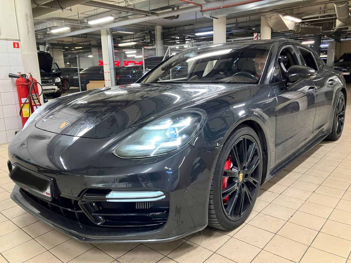 Porsche Panamera II поколение Turbo 4.0 AMT 4WD (550 л.с.) Turbo Серый 2018 с пробегом 68 000 км