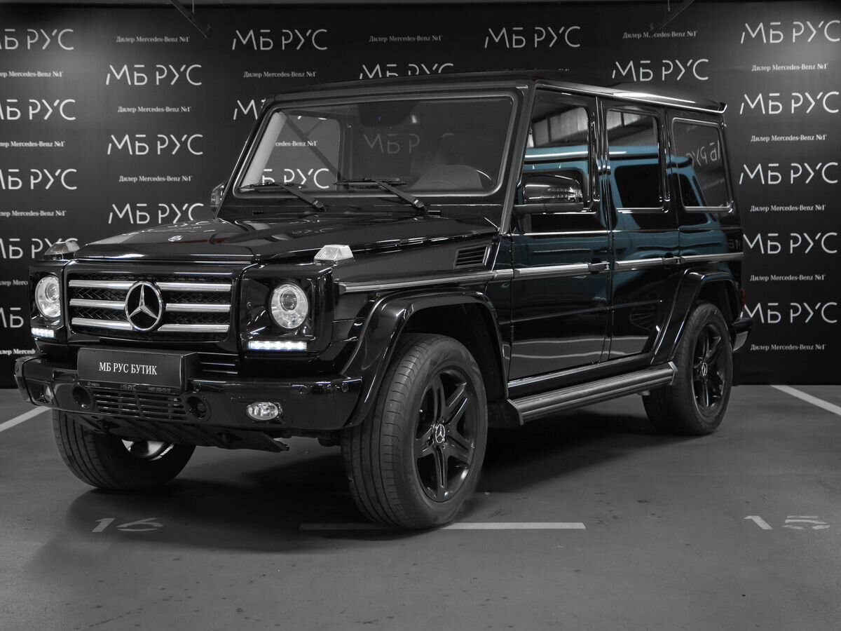 Mercedes-Benz G-Класс II (W463) [3-й рестайлинг] 350 3.0d AT 4Matic (211 л.с.) Base Чёрный 2015 с пробегом 103 317 км