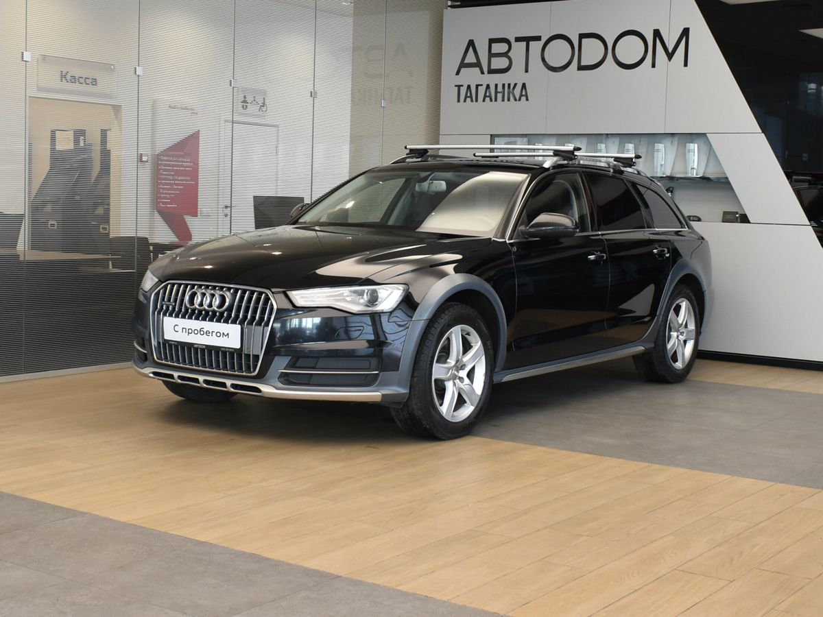 Автомобиль Audi A6 allroad III (C7) [рестайлинг] 3.0d AMT 4WD (245 л.с.) Base Чёрный 2014 с пробегом 183 367 км