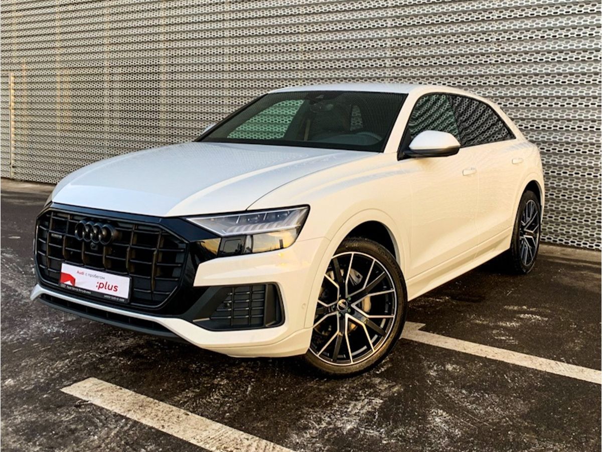 Автомобиль Audi Q8 I поколение 3.0d AT 4WD (249 л.с.) Sport Белый 2021 с пробегом 13750 км