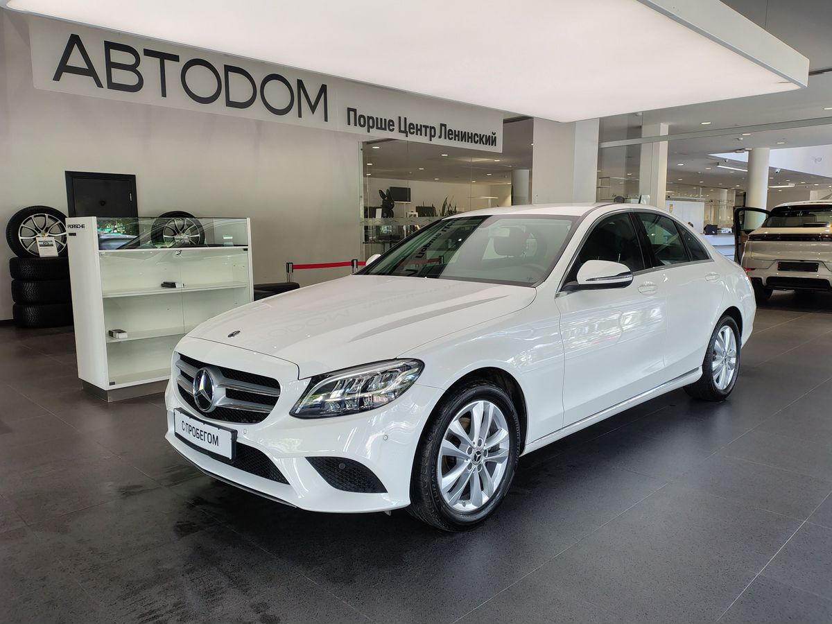 Mercedes-Benz C-Класс IV (W205/S205/C205) [рестайлинг] 180 1.6 AT (150 л.с.) Avantgarde Edition Белый 2019 с пробегом 36 821 км