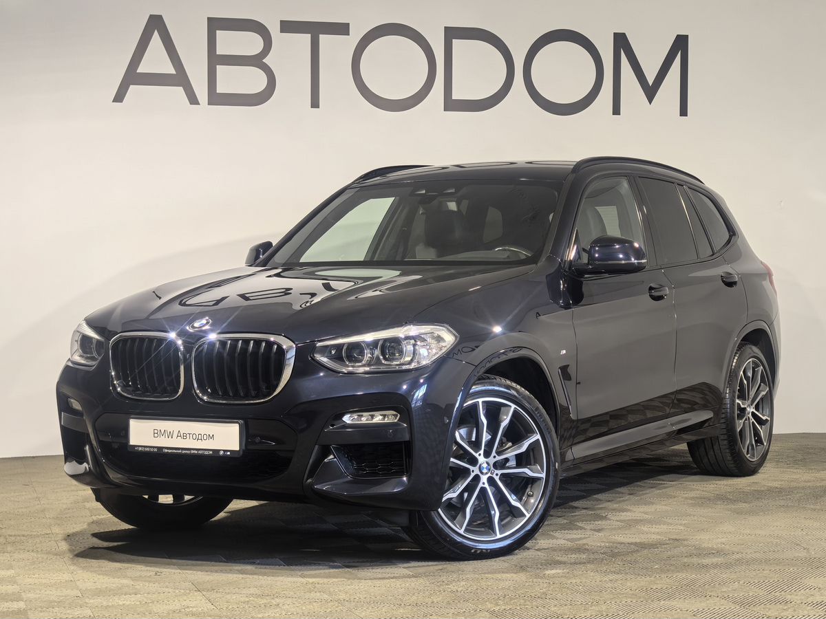 BMW X3 III поколение (G01) 2.0d AT 4WD (190 л.с.) M Sport Чёрный 2019 с пробегом 84 612 км