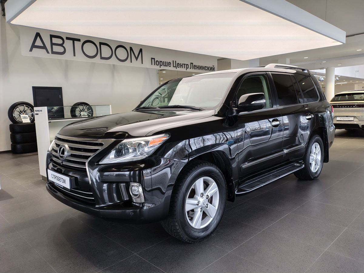 Автомобиль Lexus LX III [1-й рестайлинг] 5.7 AT 4WD (367 л.с.) Premium Чёрный 2014 с пробегом 183 428 км