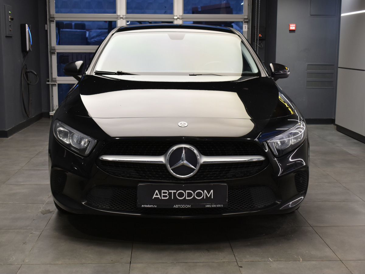 Автомобиль Mercedes-Benz A-Класс IV поколение (W177) 200 1.3 AMT (150 л.с.) Style Чёрный 2020 с пробегом 111 408 км