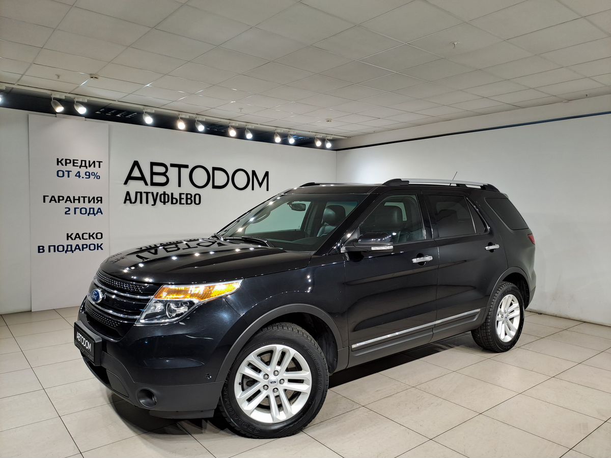 Ford Explorer V поколение 3.5 AT 4WD (249 л.с.) Limited Чёрный 2015 с пробегом 116 711 км