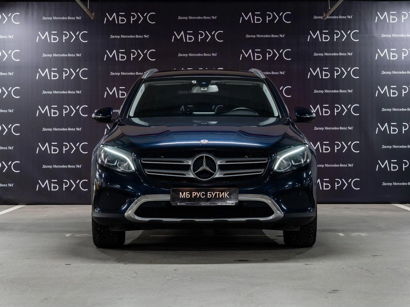 Автомобиль Mercedes-Benz GLC I поколение (X253) 220 2.1d AT 4Matic (170 л.с.) Особая серия Синий 2016 с пробегом 82 000 км