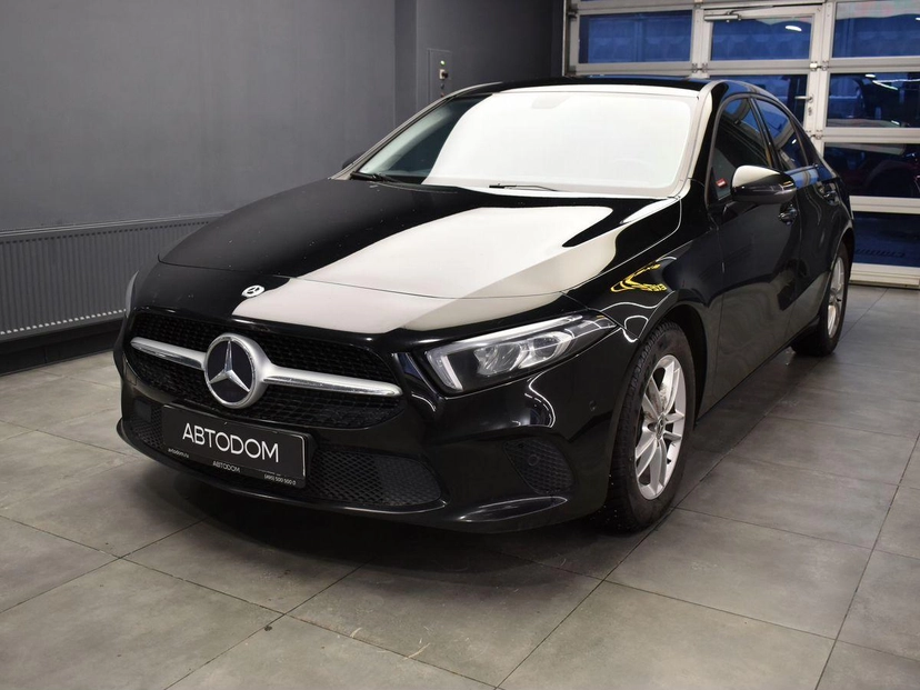 Автомобиль Mercedes-Benz A-Класс IV поколение (W177) 200 1.3 AMT (150 л.с.) Style Чёрный 2020 с пробегом 111 408 км