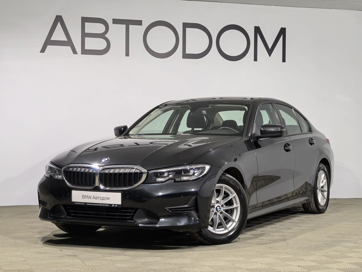 Автомобиль BMW 3 серии VII поколение (G20/G21/G28) 318 2.0d AT (150 л.с.) Base Чёрный 2021 с пробегом 117 580 км