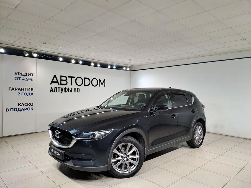 Автомобиль Mazda CX-5 II поколение 2.0 AT 4WD (150 л.с.) Supreme (2017-2020) Чёрный 2019 с пробегом 220 226 км