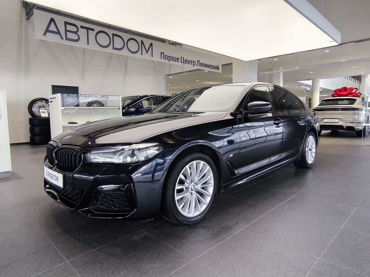 Автомобиль BMW 5 серии VII (G30/G31) [рестайлинг] 520 2.0d AT 4WD (190 л.с.) M Sport Pure Чёрный 2021 с пробегом 111 857 км