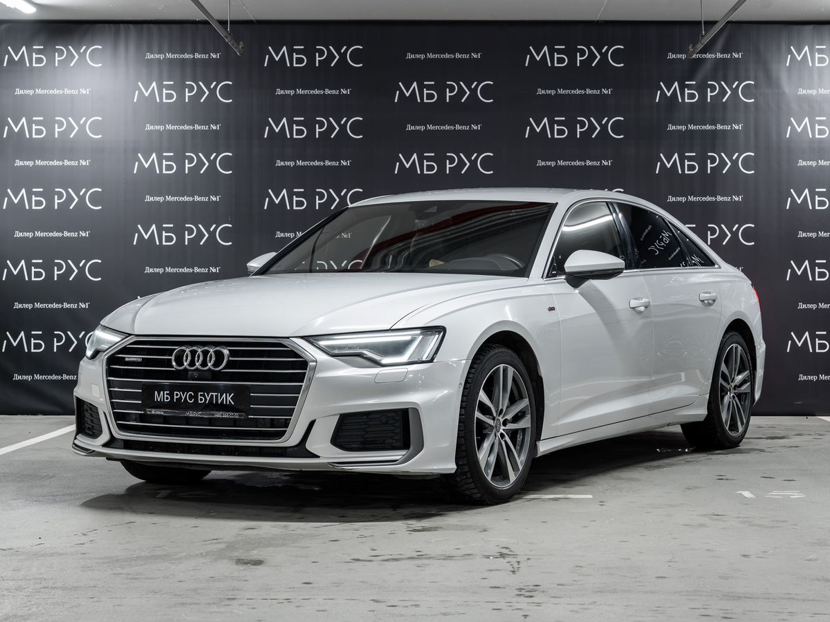 Автомобиль Audi A6 V поколение (C8) 2.0 AMT 4WD (245 л.с.) Sport Белый 2020 с пробегом 136 000 км