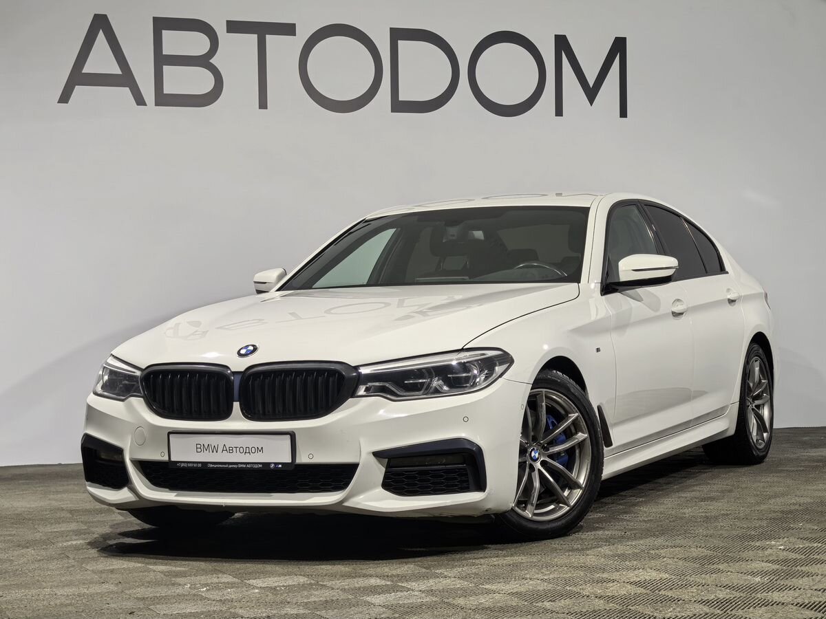 Автомобиль BMW 5 серии VII поколение (G30/G31) 530 2.0 AT 4WD (249 л.с.) M Sport Белый 2020 с пробегом 95 550 км