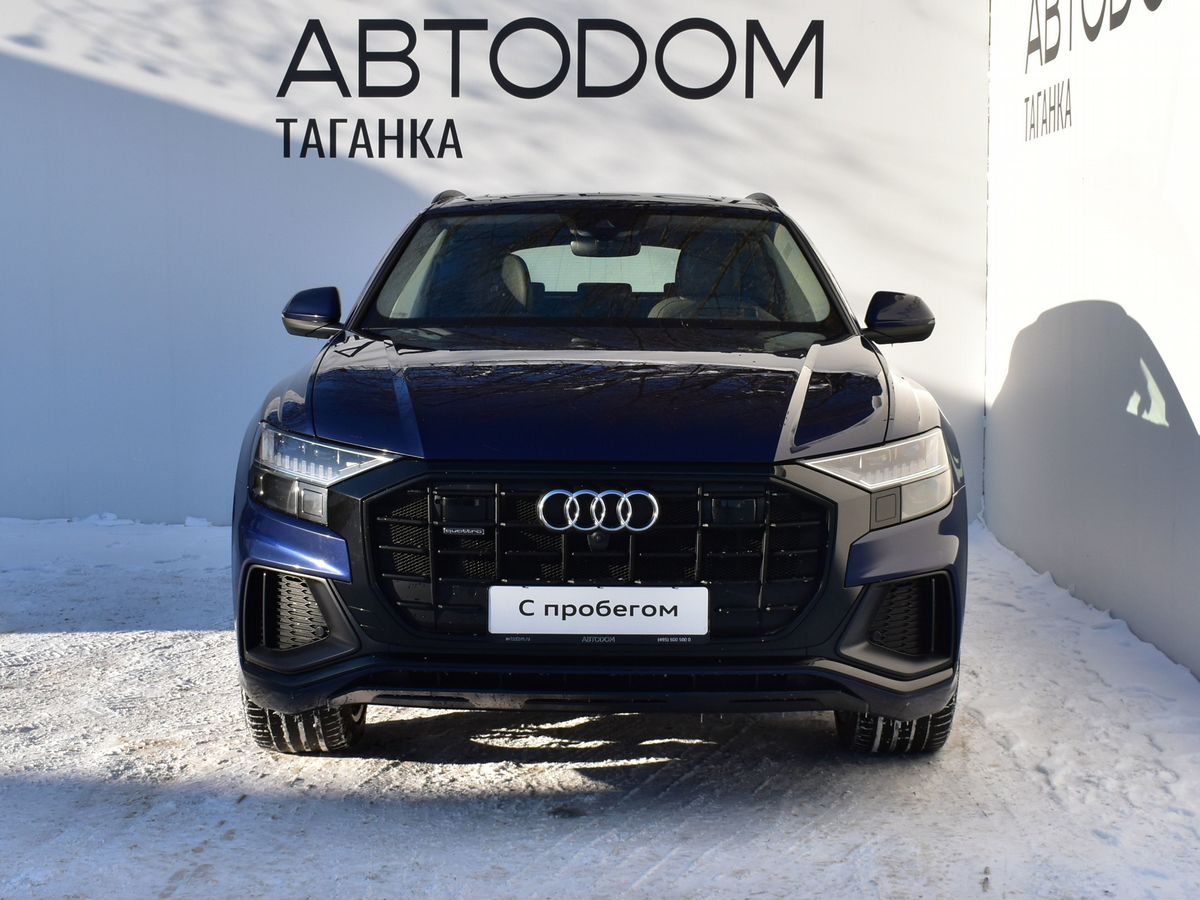 Автомобиль Audi Q8 I поколение (4M) 3.0d AT 4WD (249 л.с.) Design Синий 2020 с пробегом 120 731 км