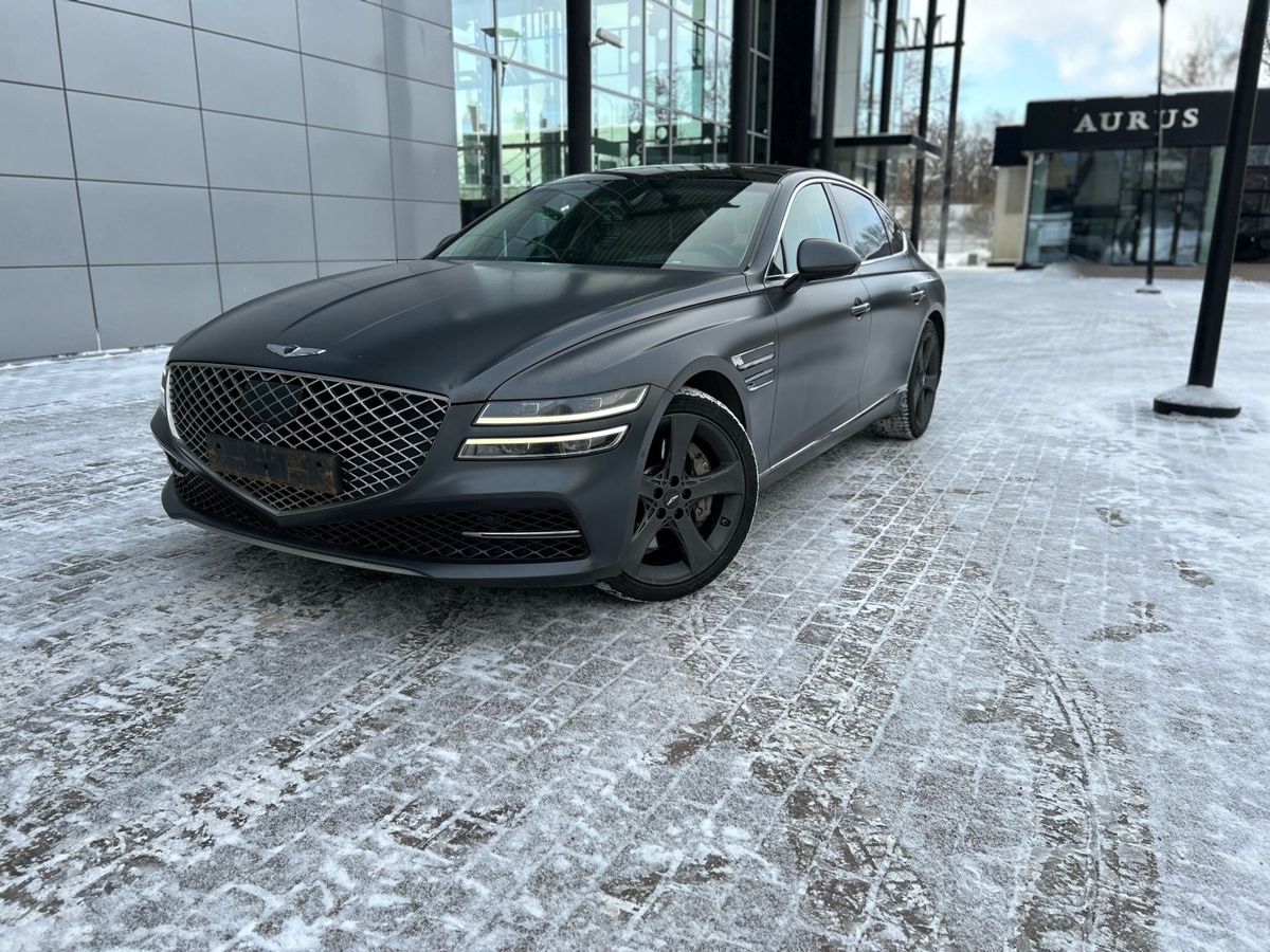 Автомобиль Genesis G80 II поколение 3.5 AT 4WD (379 л.с.) Elite Серый 2021 с пробегом 114 923 км