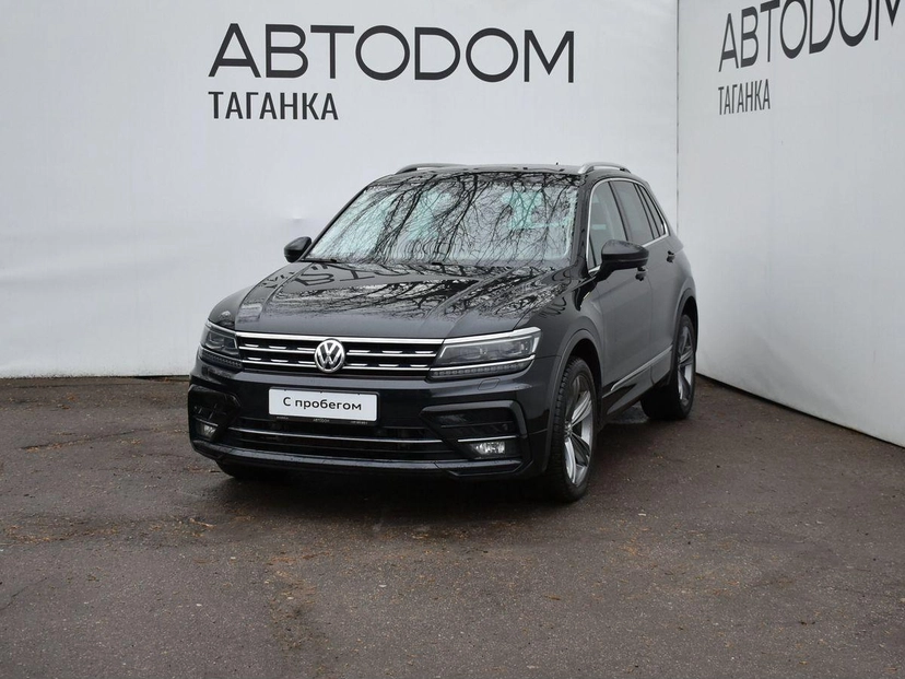 Автомобиль Volkswagen Tiguan II поколение 2.0d AMT 4WD (150 л.с.) Sportline Чёрный 2017 с пробегом 161 512 км