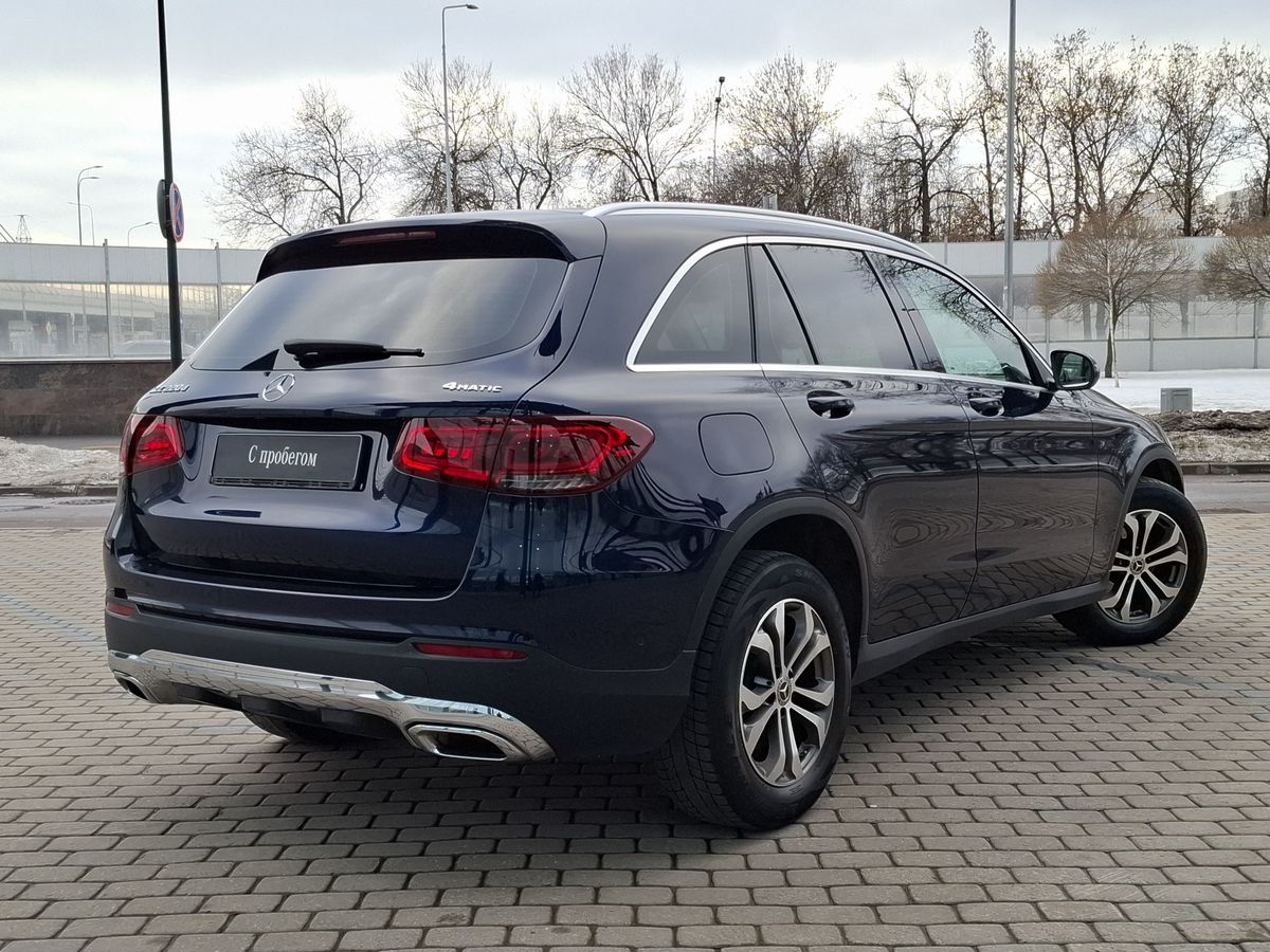 Автомобиль Mercedes-Benz GLC I (X253) [рестайлинг] 220 2.0d AT 4Matic (194 л.с.) Premium Синий 2021 с пробегом 141 833 км