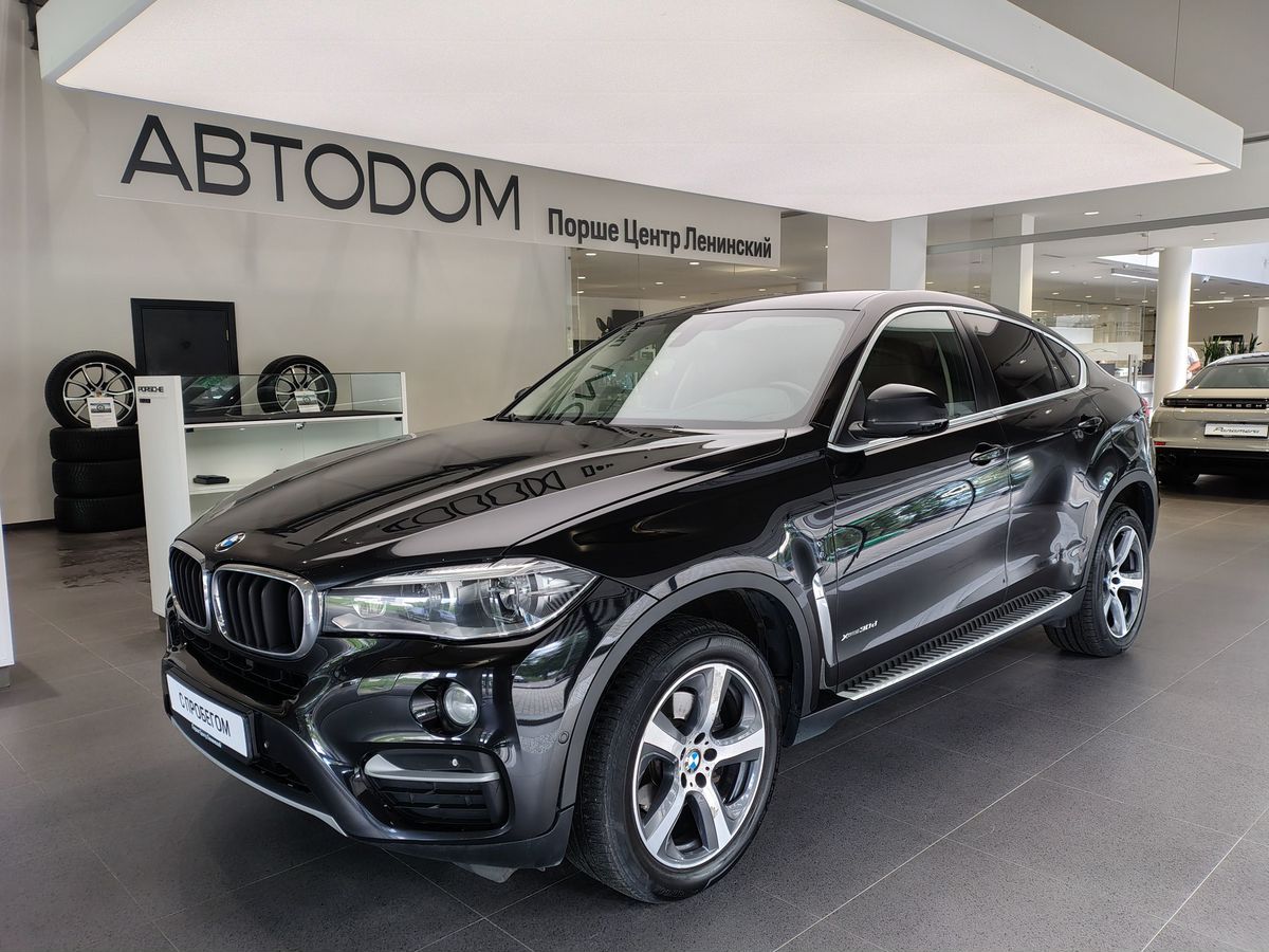 BMW X6 II поколение (F16) 3.0d AT 4WD (249 л.с.) Luxury Чёрный 2015 с пробегом 222 979 км