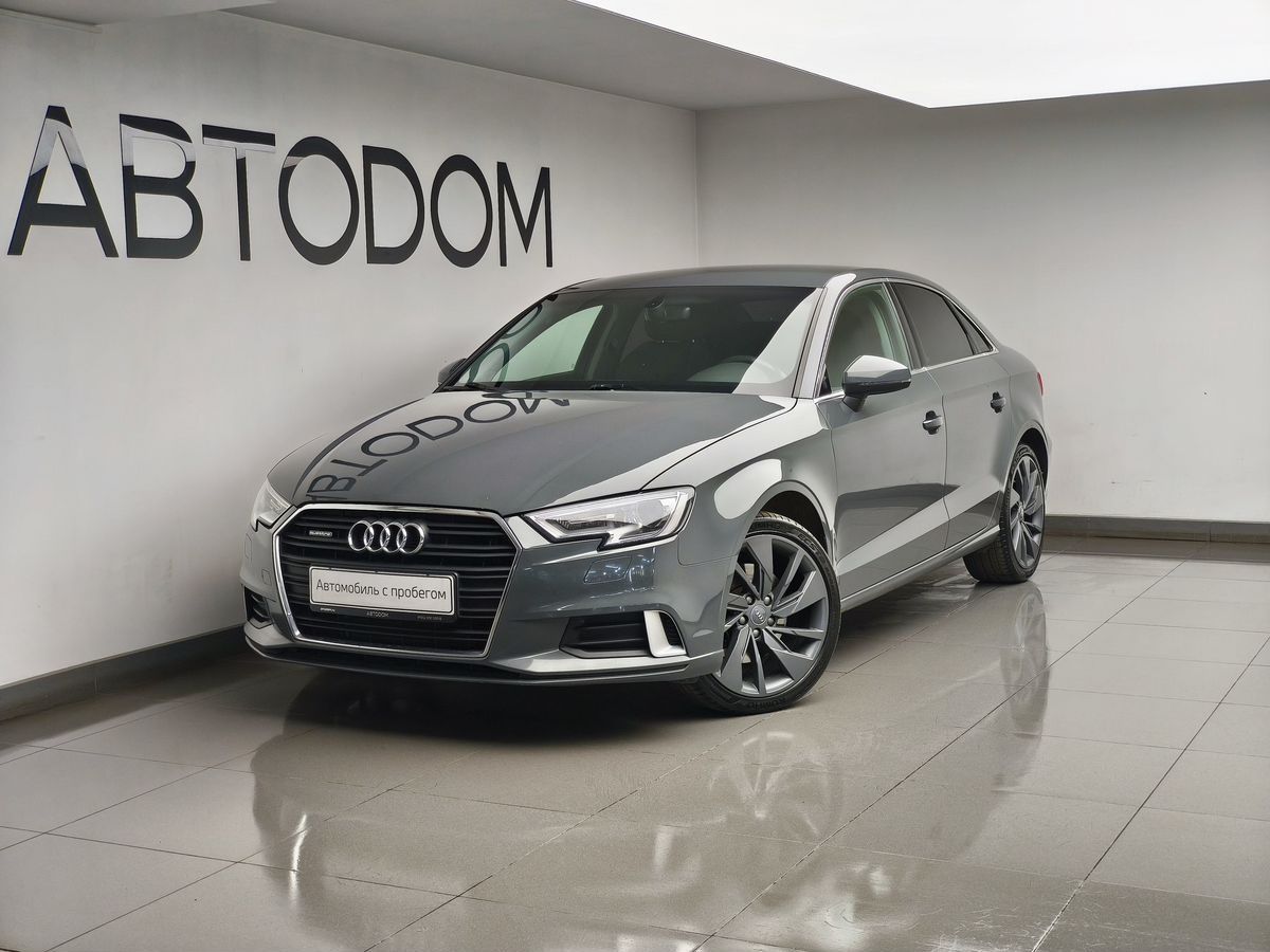 Audi A3 III (8V) [рестайлинг] 2.0 AMT 4WD (190 л.с.) Sport Серый 2017 с пробегом 125 383 км