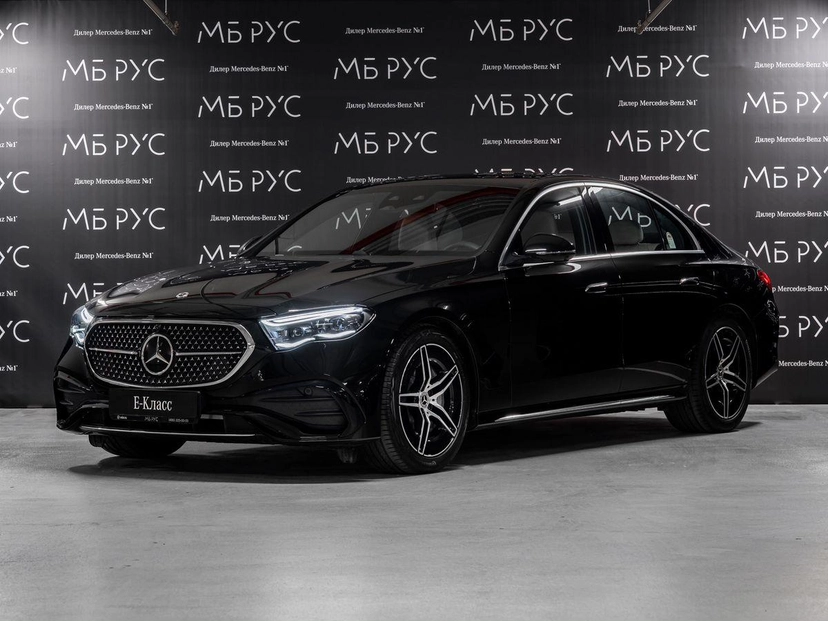 Автомобиль Mercedes-Benz E-Класс VI поколение (W214/S214) 2.0 AT 4Matic (258 л.с.) AMG Line Чёрный 2025 с пробегом 18 км