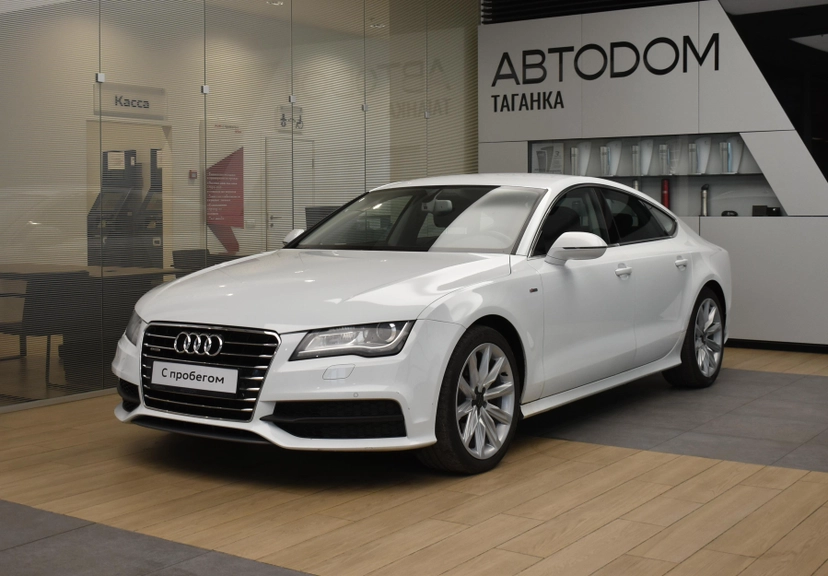 Автомобиль Audi A7 I поколение (4G) 3.0d AMT 4WD (245 л.с.) Базовая Белый 2012 с пробегом 143 000 км