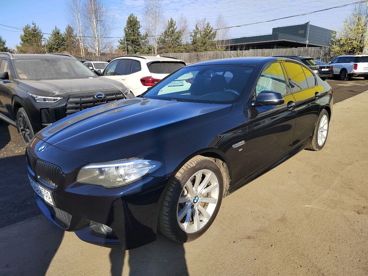 Автомобиль BMW 5 серии VI (F07/F10/F11) [рестайлинг] 520 2.0 AT (184 л.с.) Base Чёрный 2016 с пробегом 114 128 км
