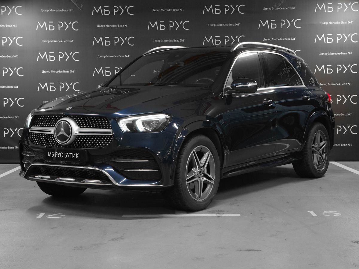 Mercedes-Benz GLE II поколение (V167) 300 2.0d AT 4Matic (245 л.с.) Sport Синий 2021 с пробегом 76 697 км