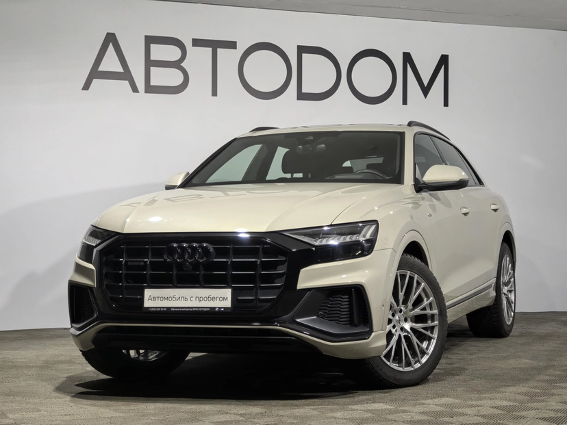 Автомобиль Audi Q8 I поколение (4M) 3.0d AT 4WD (249 л.с.) Sport Бежевый 2022 с пробегом 35 033 км