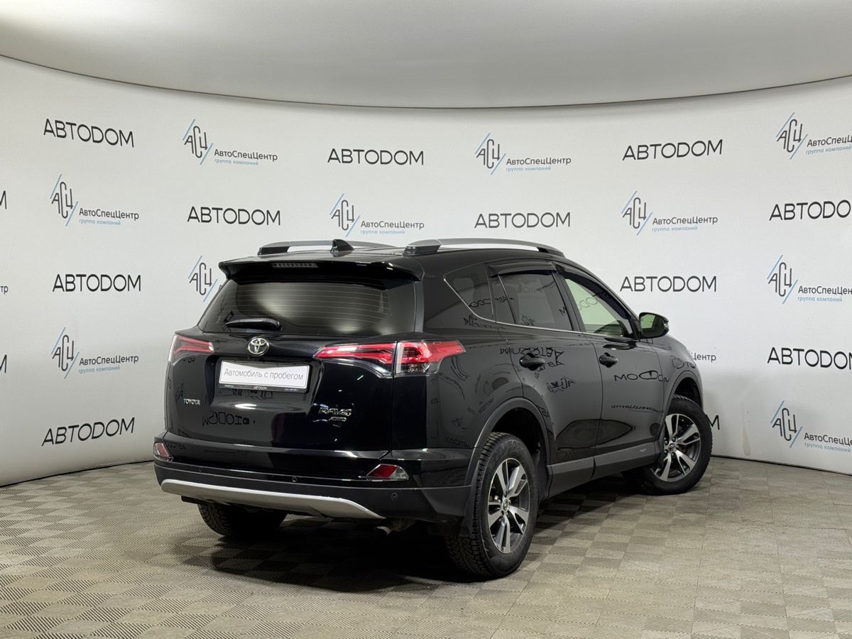 Автомобиль Toyota RAV4 IV (XA40) [рестайлинг] 2.2d AT 4WD (150 л.с.) Комфорт плюс Чёрный 2015 с пробегом 150 662 км
