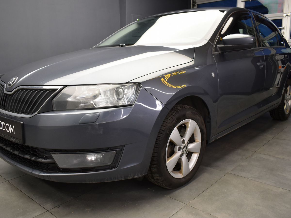 Skoda Rapid I поколение 1.4 AMT (122 л.с.) Base Серый 2014 с пробегом 125 389 км