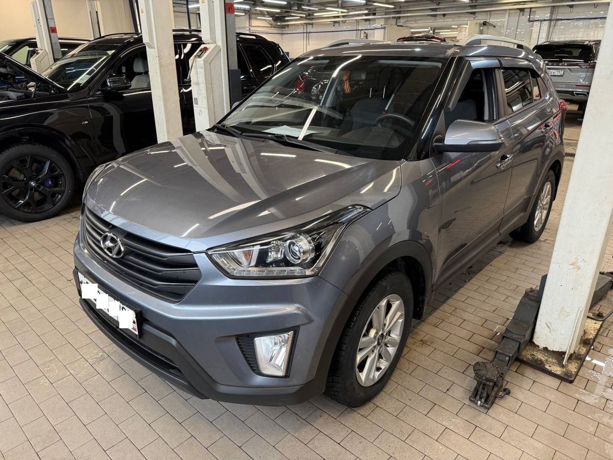 Автомобиль Hyundai Creta I поколение 2.0 AT (149 л.с.) Travel + Advanced 2019 Серый 2019 с пробегом 104 837 км