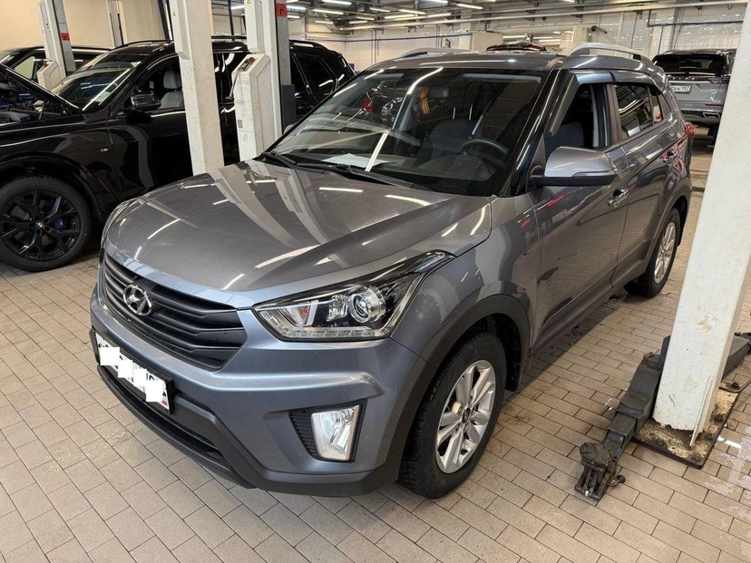 Автомобиль Hyundai Creta I поколение 2.0 AT (149 л.с.) Travel + Advanced 2019 Серый 2019 с пробегом 104 837 км