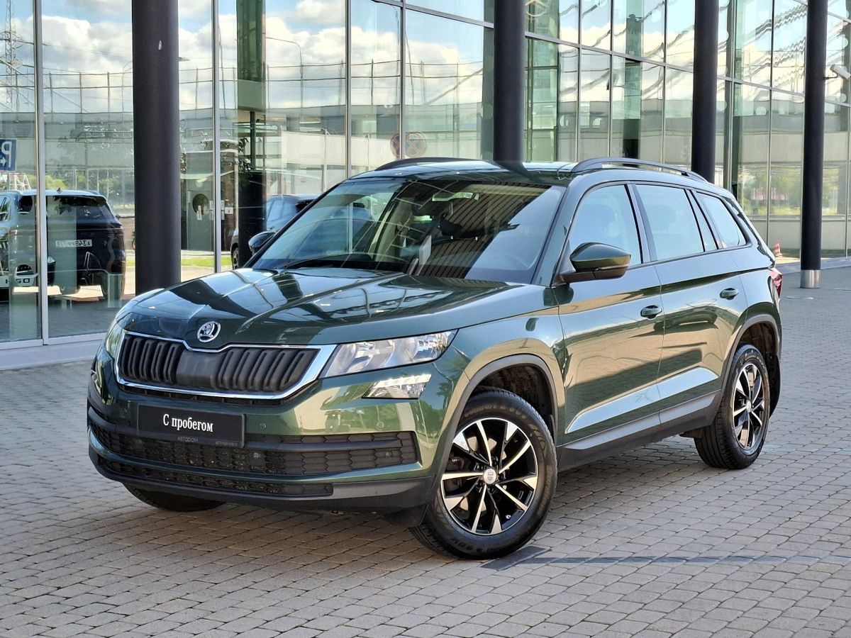 Skoda Kodiaq I поколение 1.4 AMT (150 л.с.) Ambition Зелёный 2019 с пробегом 98 186 км