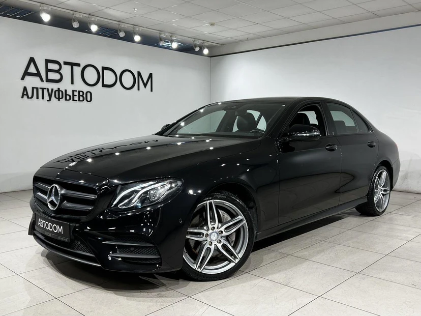 Mercedes-Benz E-Класс V поколение (W213/S213/C238) 200 2.0 AT 4Matic (184 л.с.) Sport Plus Чёрный 2017 с пробегом 121 000 км