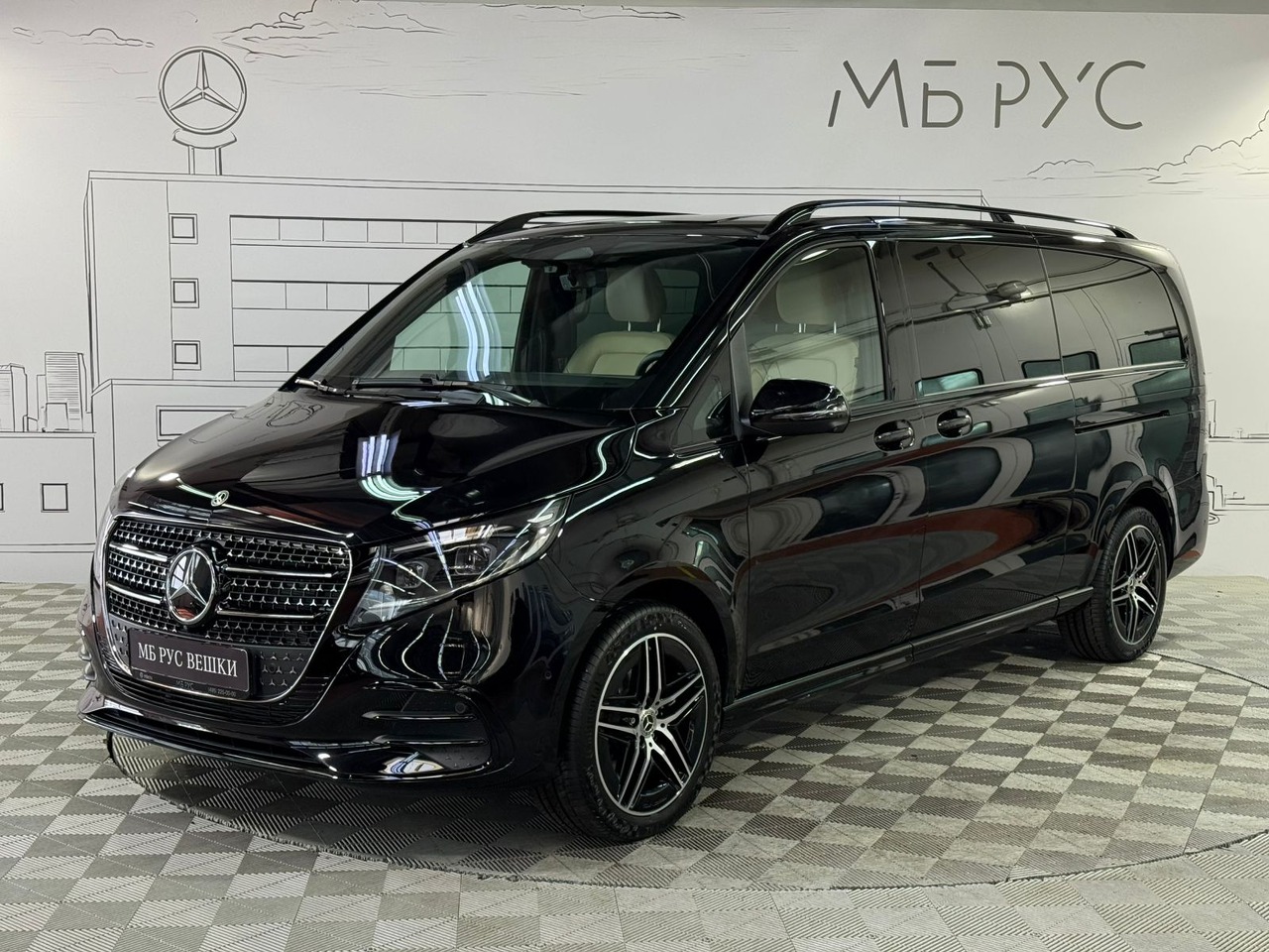 Mercedes-Benz V-Класс II (W447) [2-й рестайлинг] 2.0d AT 4Matic Extra Long (237 л.с.) Exclusive Чёрный 2026 