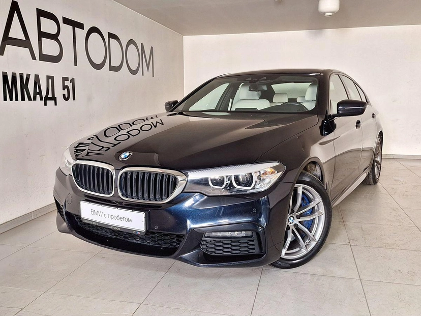 Автомобиль BMW 5 серии VII поколение (G30/G31) 540 3.0 AT 4WD (340 л.с.) M Sport Pro Чёрный 2019 с пробегом 134 500 км