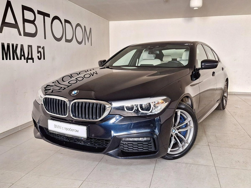 Автомобиль BMW 5 серии VII поколение (G30/G31) 540 3.0 AT 4WD (340 л.с.) M Sport Pro Чёрный 2019 с пробегом 134 500 км