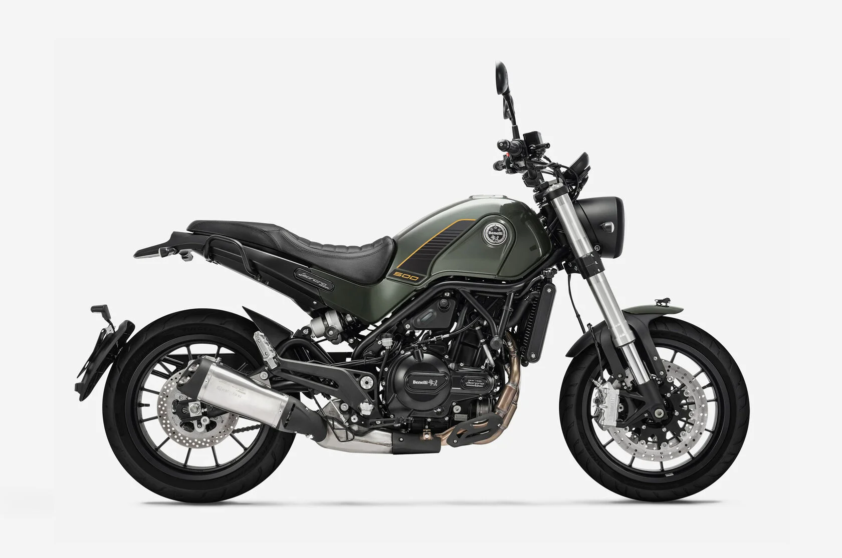 Мотоцикл Benelli Leoncino 500 I поколение Leoncino 500 Base Зелёный 2024 