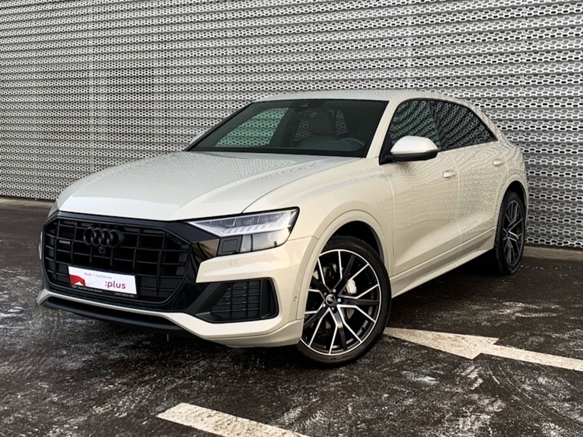 Автомобиль Audi Q8 I поколение 3.0d AT 4WD (249 л.с.) Advance Бежевый 2021 с пробегом 22290 км