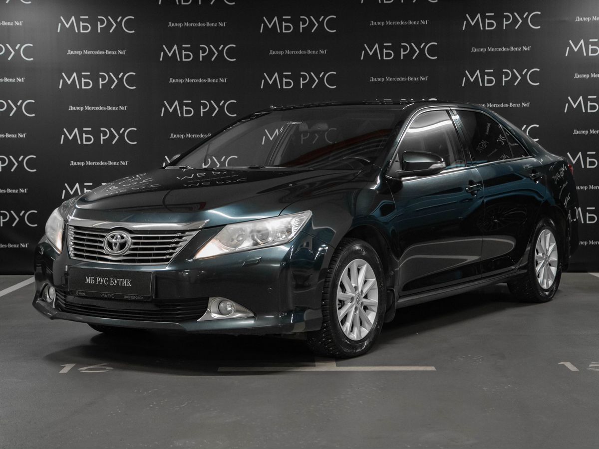 Toyota Camry VII поколение (XV50) 2.5 AT (181 л.с.) Элеганс Плюс Чёрный 2012 с пробегом 125 000 км