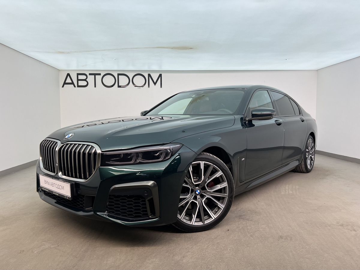 BMW 7 серии VI (G11/G12) [рестайлинг] 730L 3.0d AT 4WD (249 л.с.) M Sport Pro Зелёный 2019 с пробегом 70 164 км